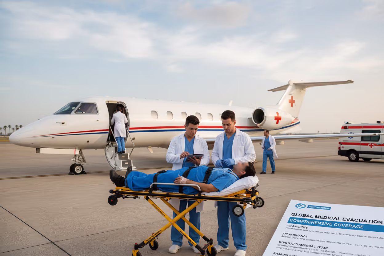 Emergency medical evacuation during international travel