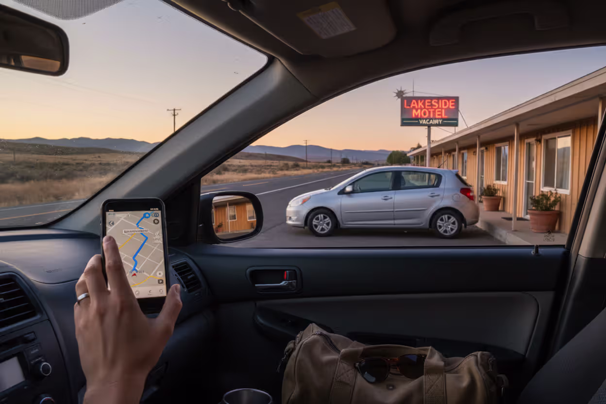 Traveler on a simple domestic road trip with minimal insurance needs